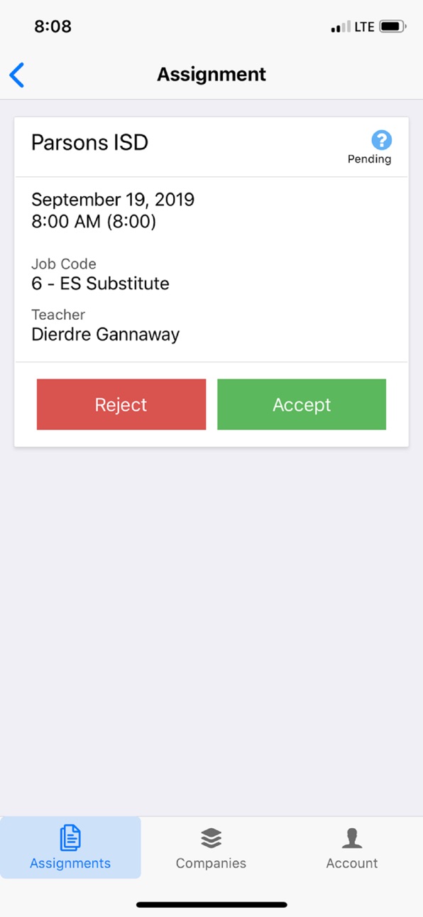 iPhone screenshot