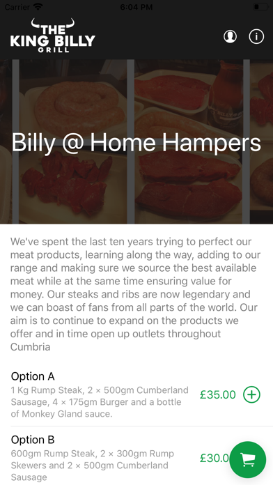 King Billy Grill Screenshot