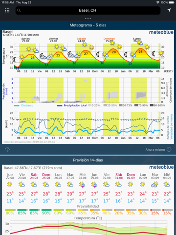 meteoblue weather & maps screenshot 4