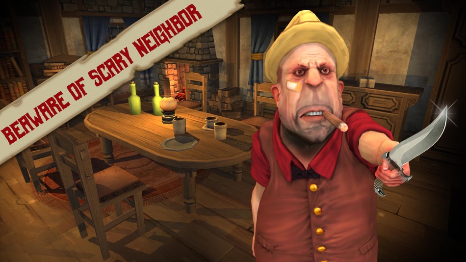 #3. Scary Neighbor Simulator 3D (iOS) Podle: BLEEDING EDGE STUDIO LTD