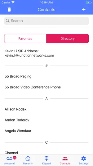 OnSIP screenshot 3