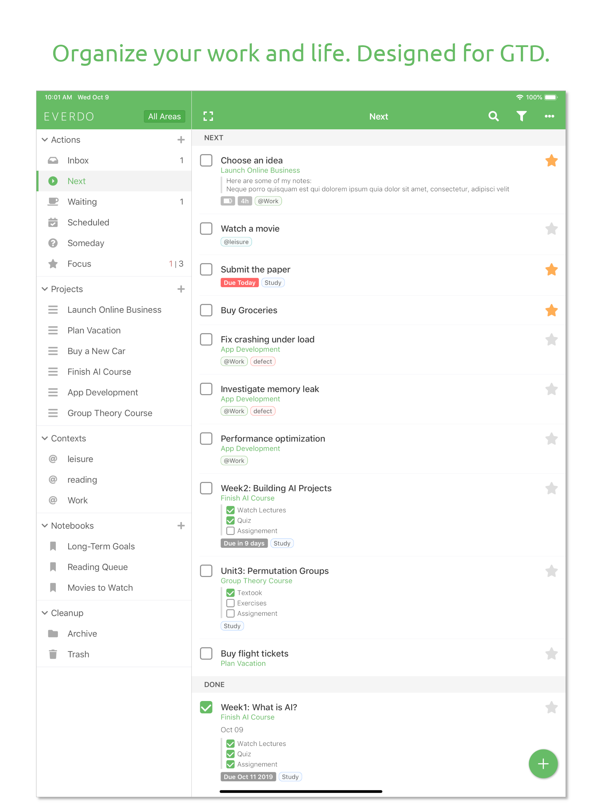 Everdo: GTD and To-Do List