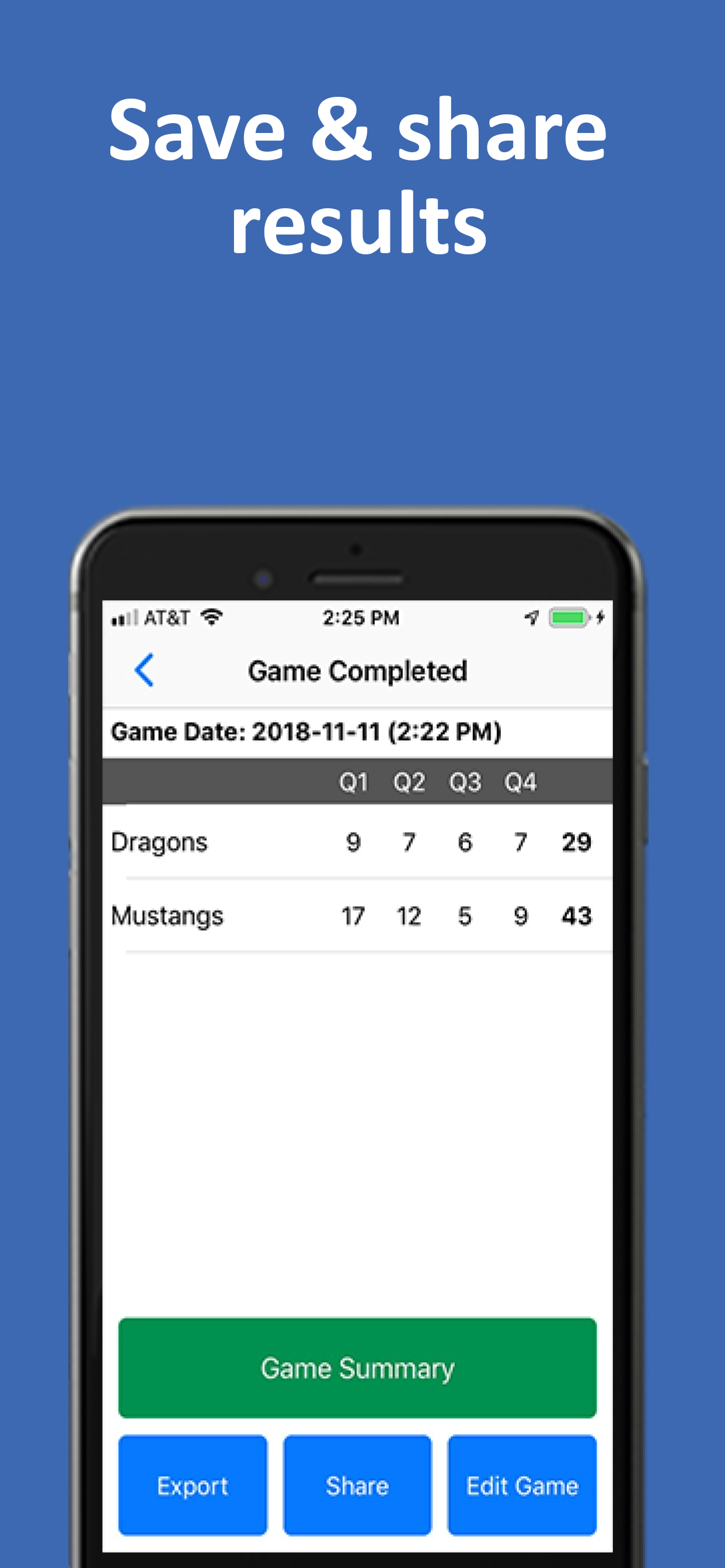 Water Polo Scorebook + Stats screenshot 9