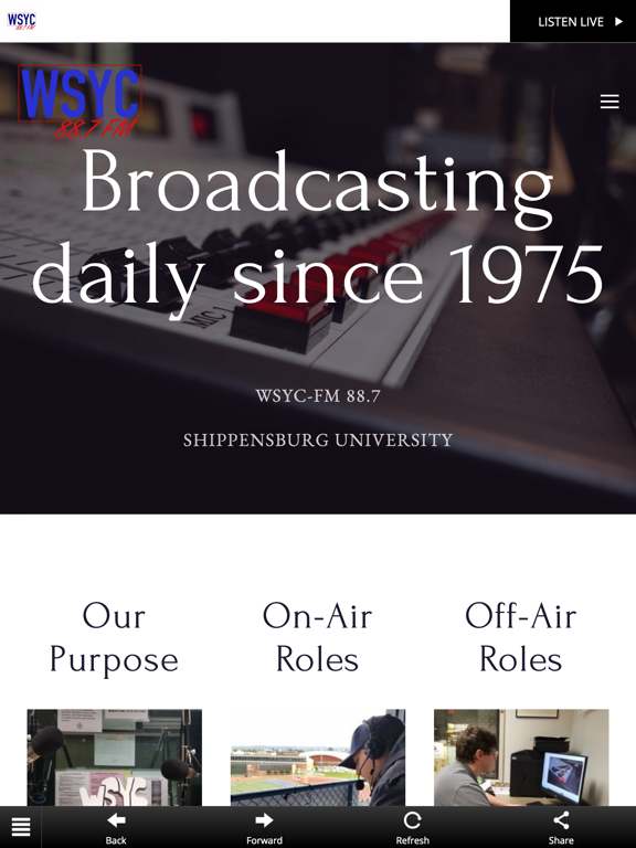 WSYC 88.7FM iPad screenshot 1 - Music app
