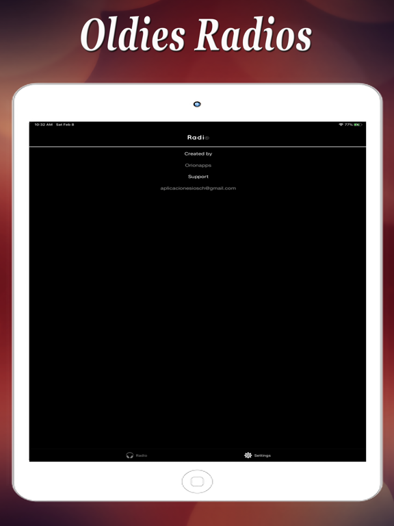Oldies Radios iPad screenshot 4 - Music app