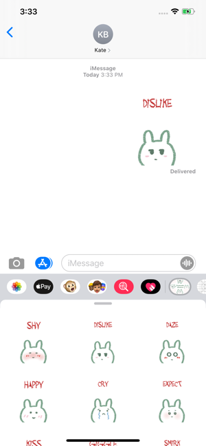 DoodleRabbit Emoticons(圖5)-速報App