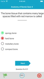 skeletal system quizzes iphone screenshot 3