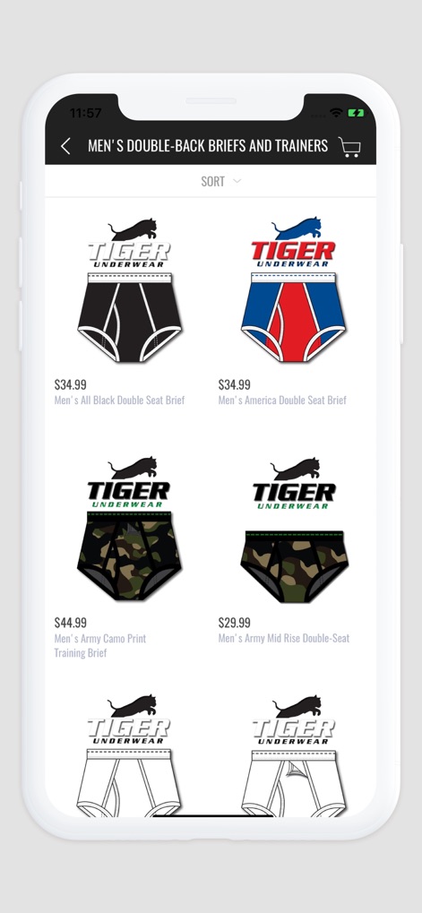 Tiger Underwear - Shopping App | MWM