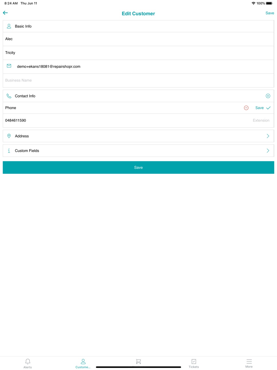 iPad screenshot