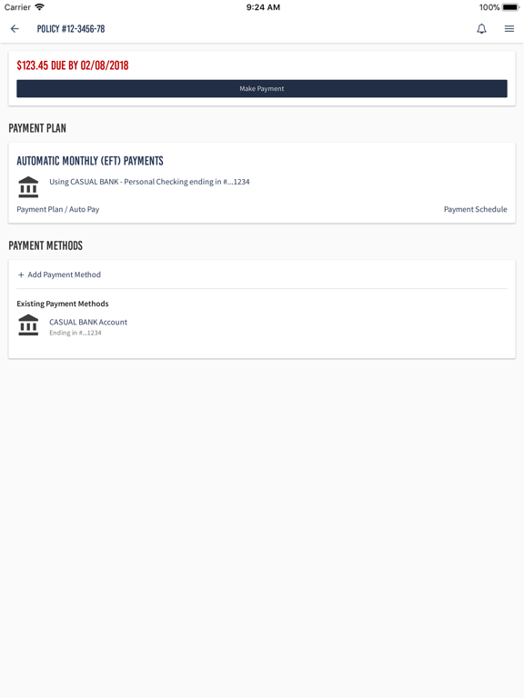 CFM Insurance iPad screenshot