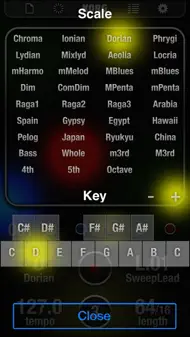 KORG IKaossilator iphone resimleri 4