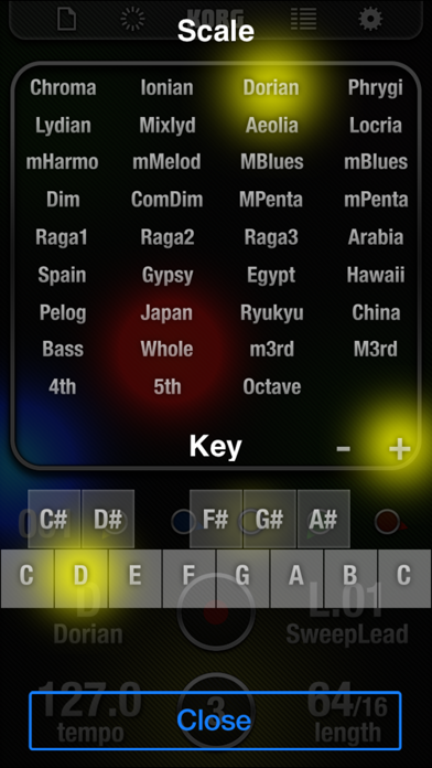 KORG iKaossilator Screenshot