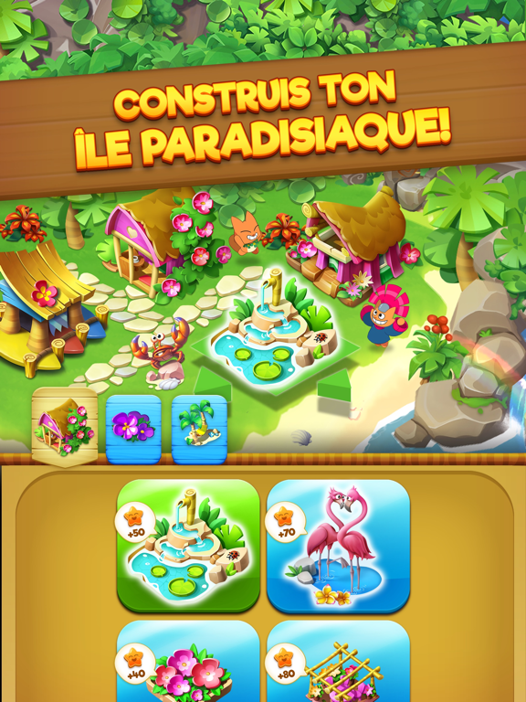 Screenshot #6 pour Tropicats: Match 3 Jeu sur Île