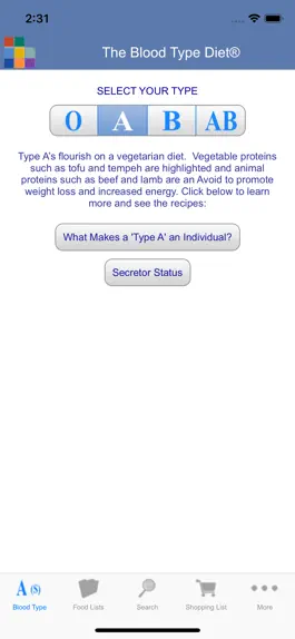 Game screenshot Blood Type Diet® mod apk
