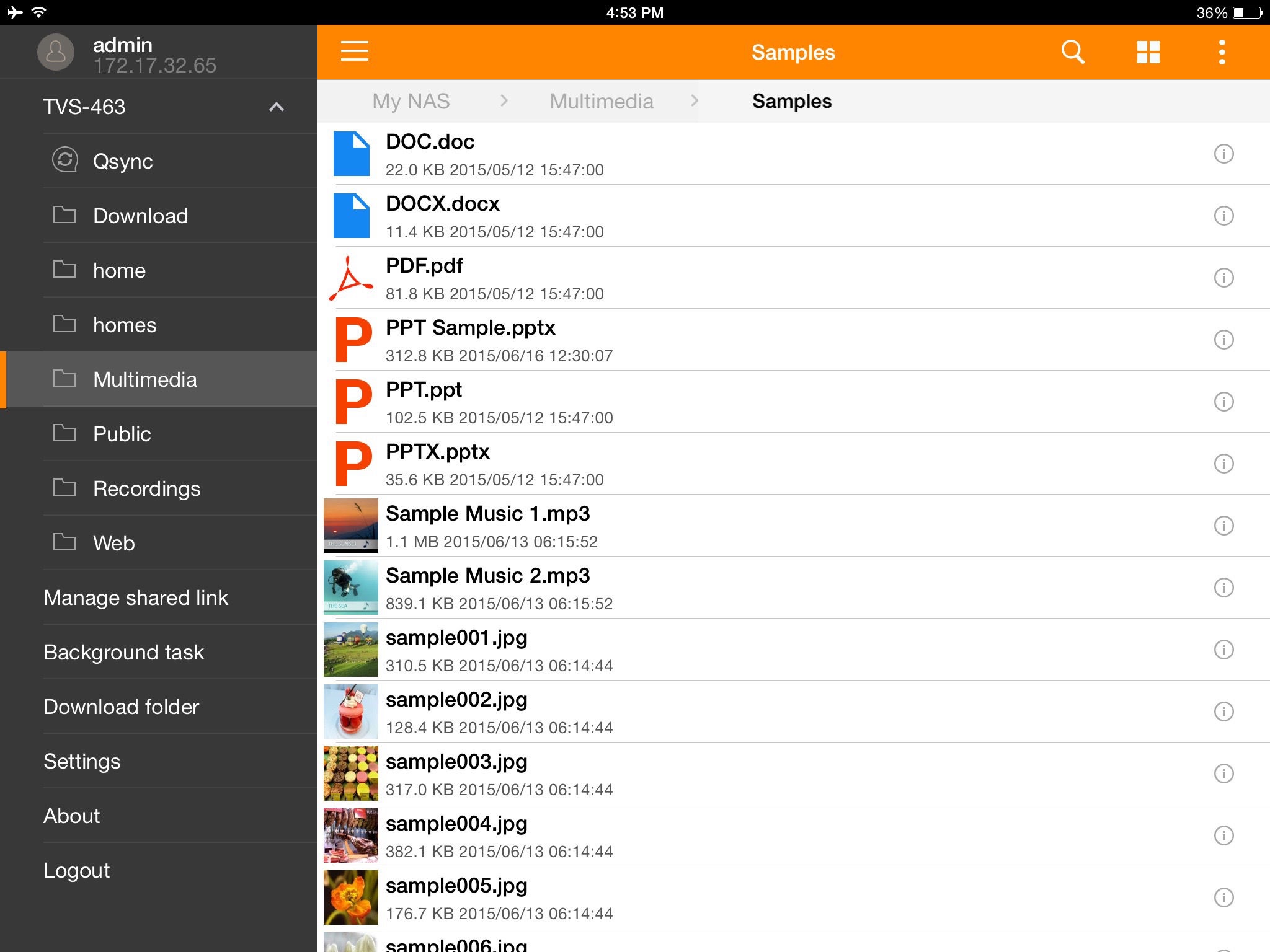 NAS File Explorer screenshot 3