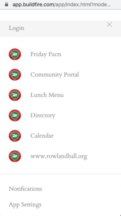 Rowland Hall App