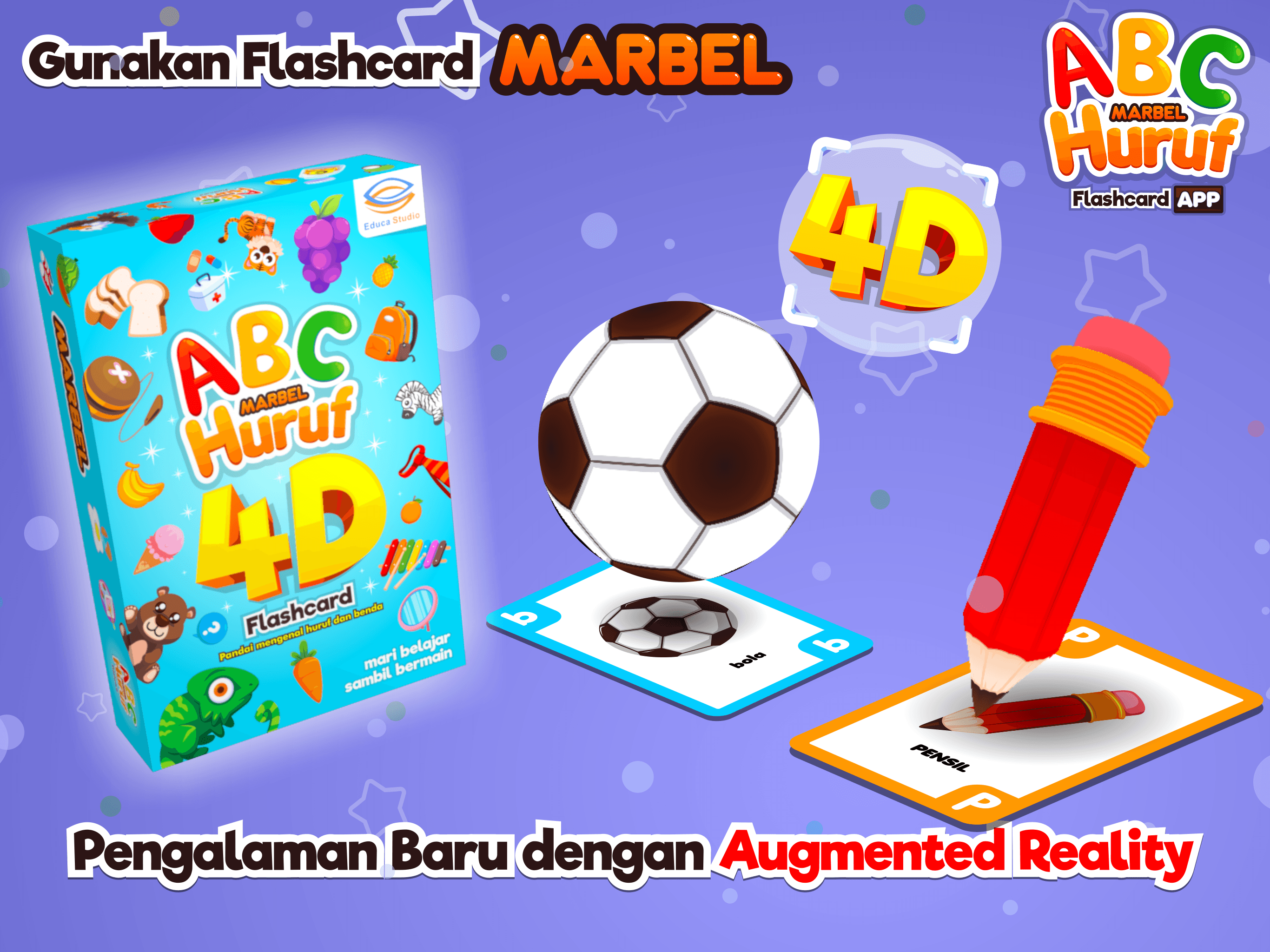 Marbel Huruf 4D