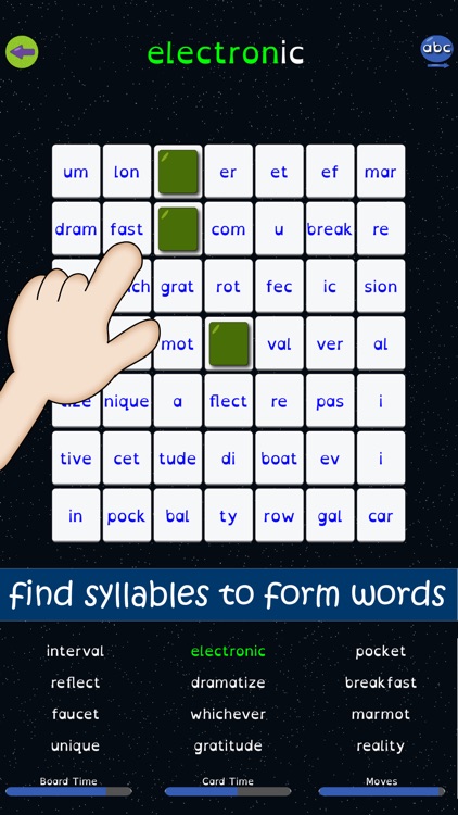 Syllable Word Search - School screenshot-0