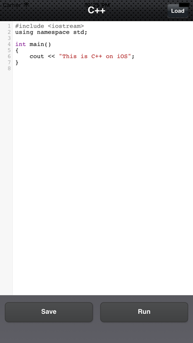 C++ Screenshot
