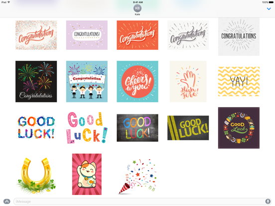 Screenshot #5 pour Congratulations Stickers