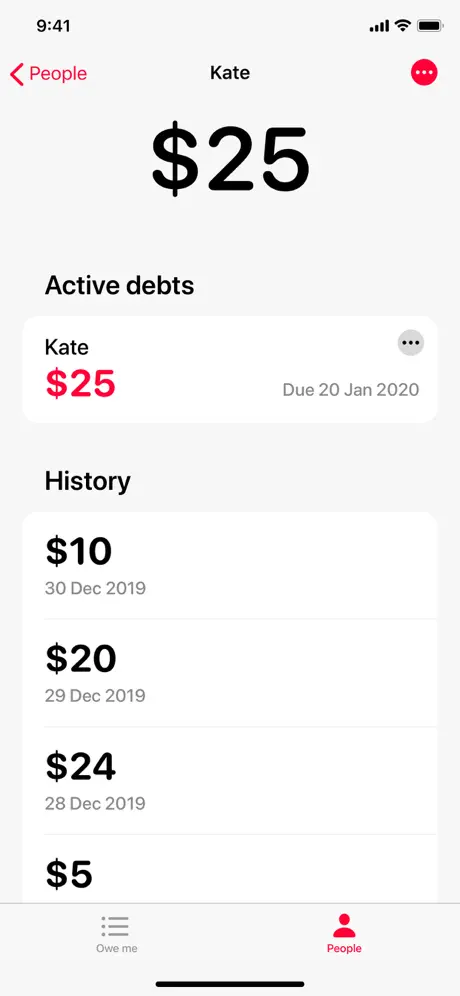 OweMe - Debt Tracker