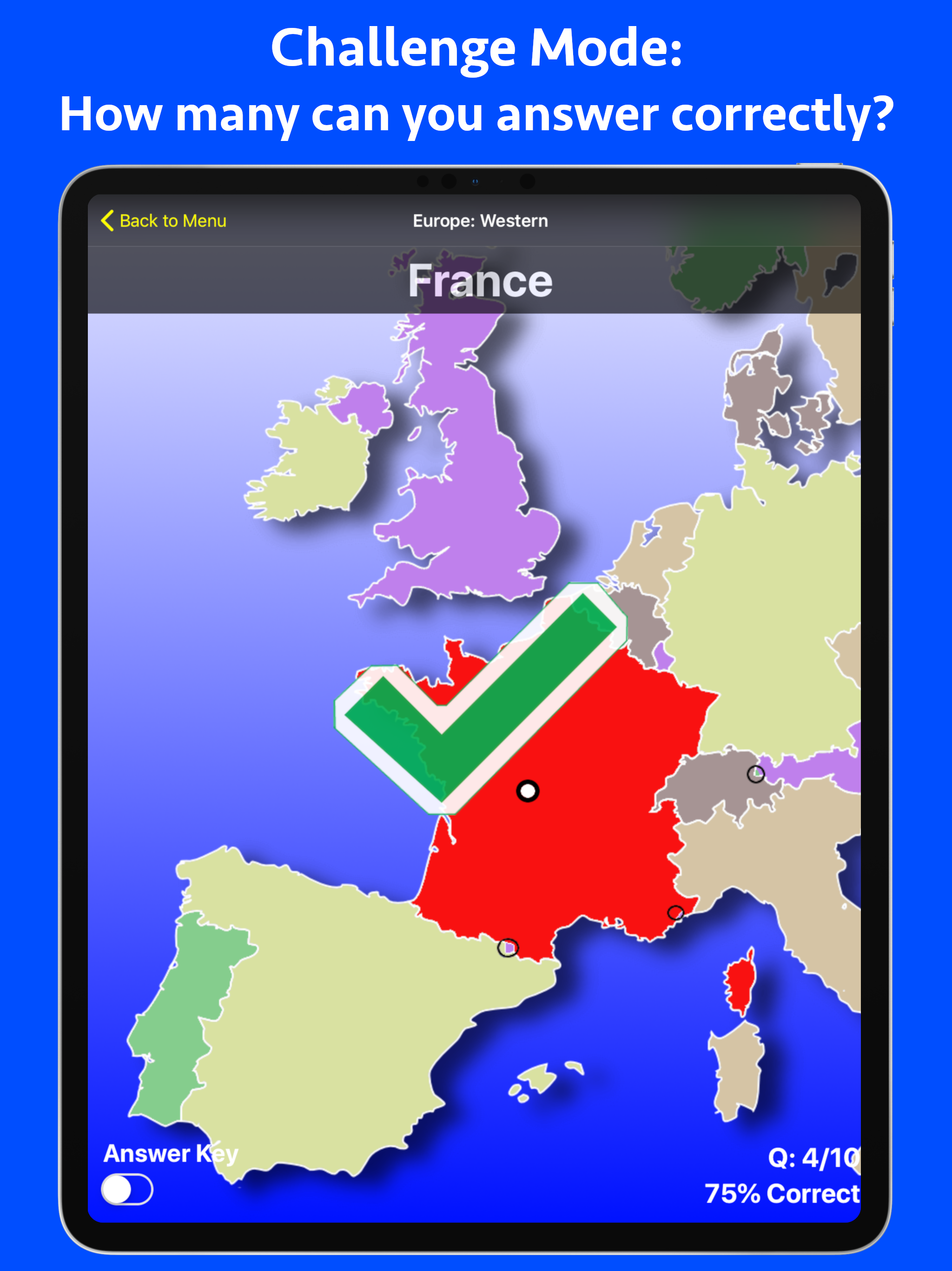 World Map Challenge! Edu Ed. screenshot 10
