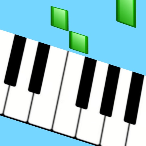 Kids playing piano icon