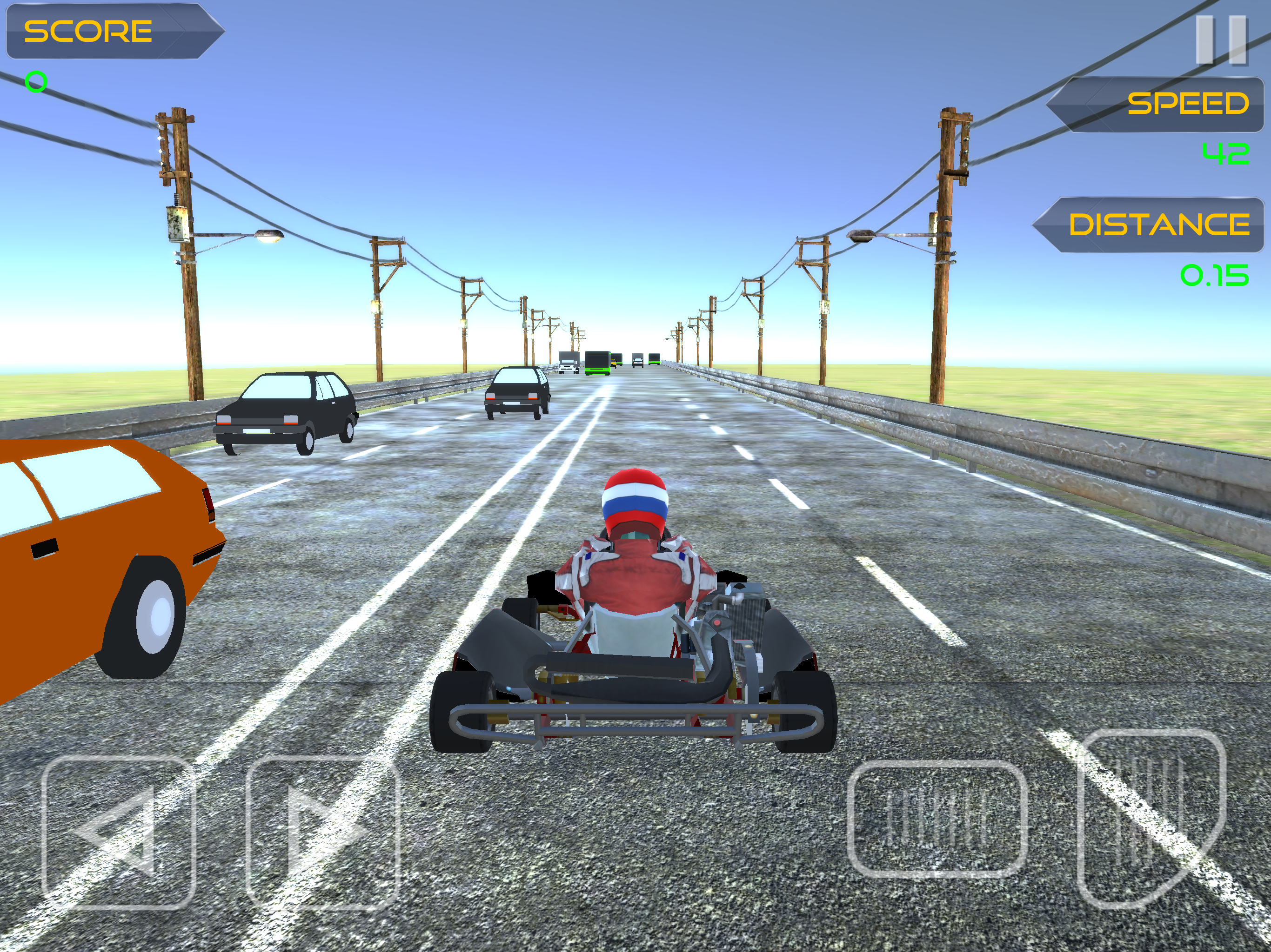 Traffic Go Kart Racer 3D