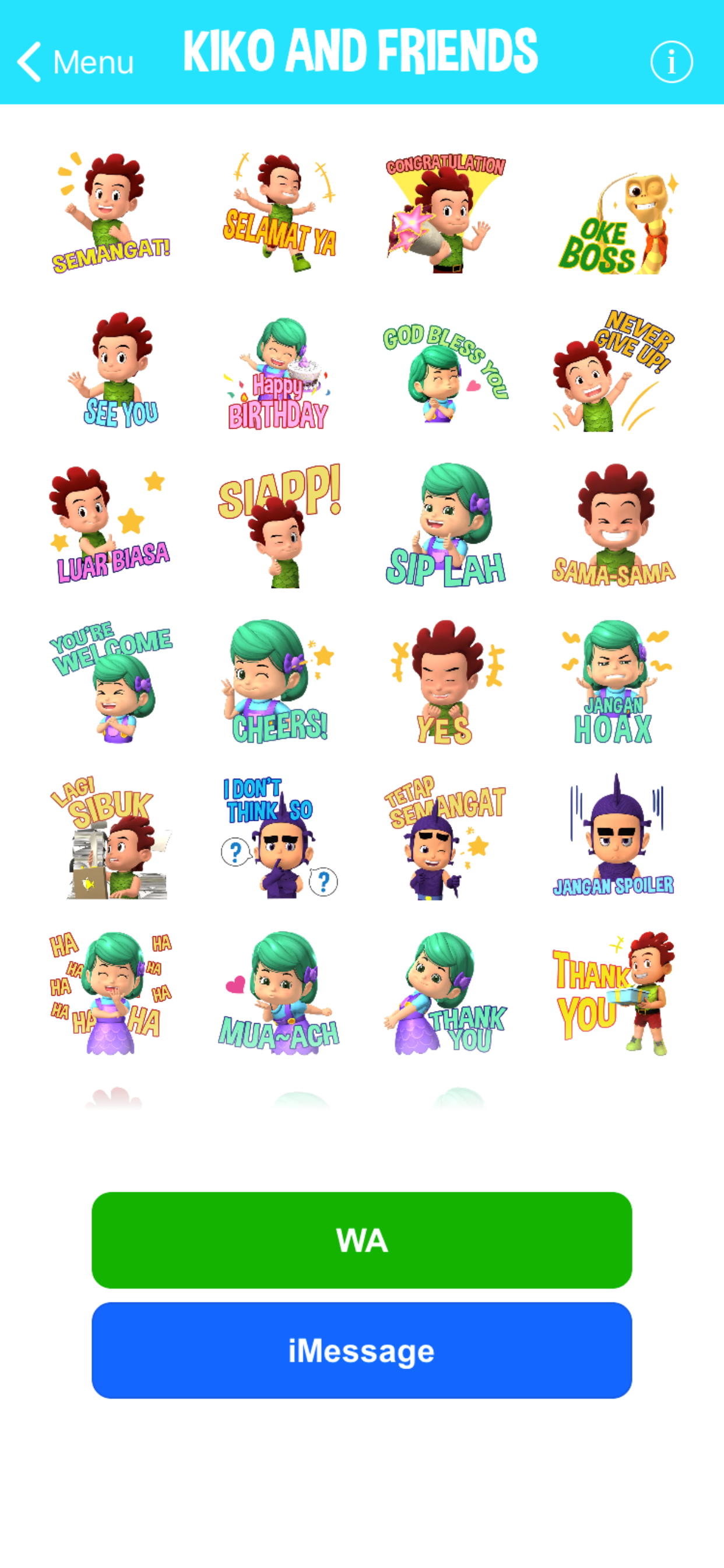 Kiko Sticker for Messenger