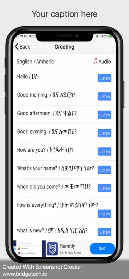 Game screenshot Learn Amharic language - Ethio hack