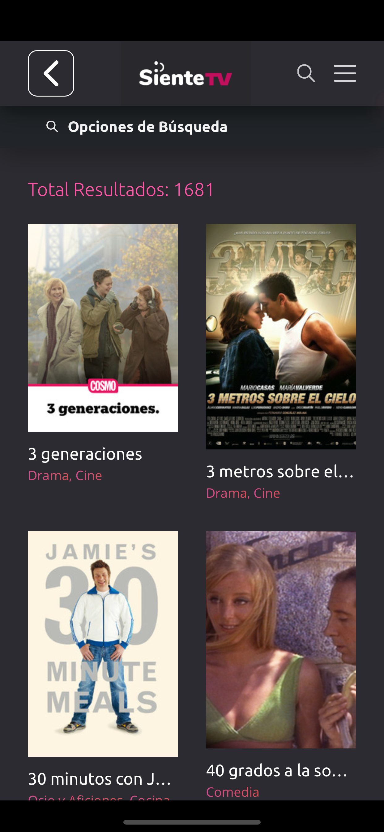 SienteTV screenshot 3