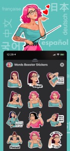 Words Booster Stickers screenshot #1 for iPhone