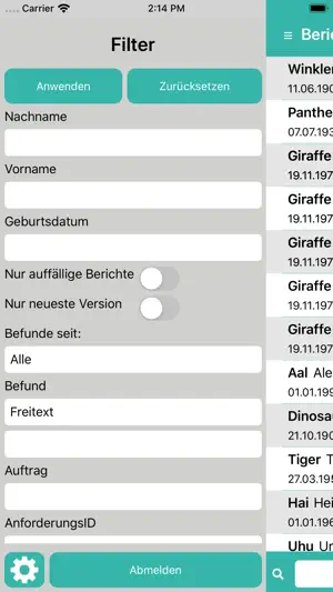 LADR Client App screenshot 2