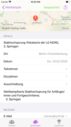 Leichtathletik App screenshot 1