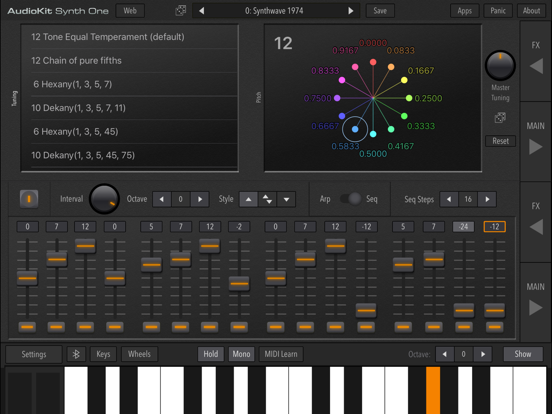 AudioKit Synth One Synthesizer iPad app afbeelding 2