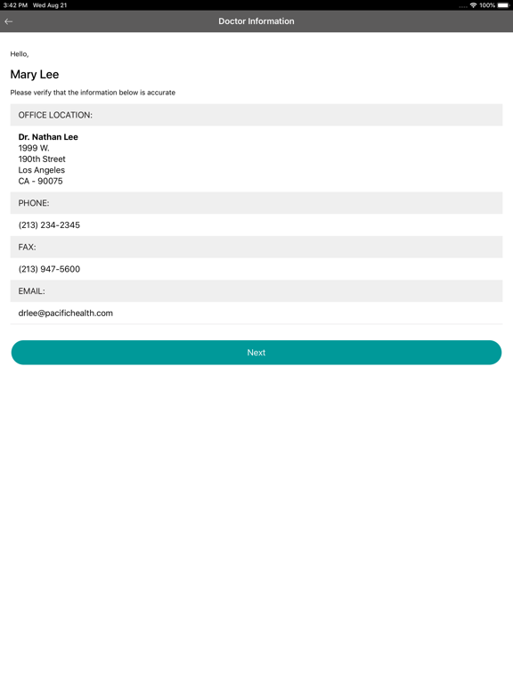 Ocuelar iPad screenshot 3 - Medical app