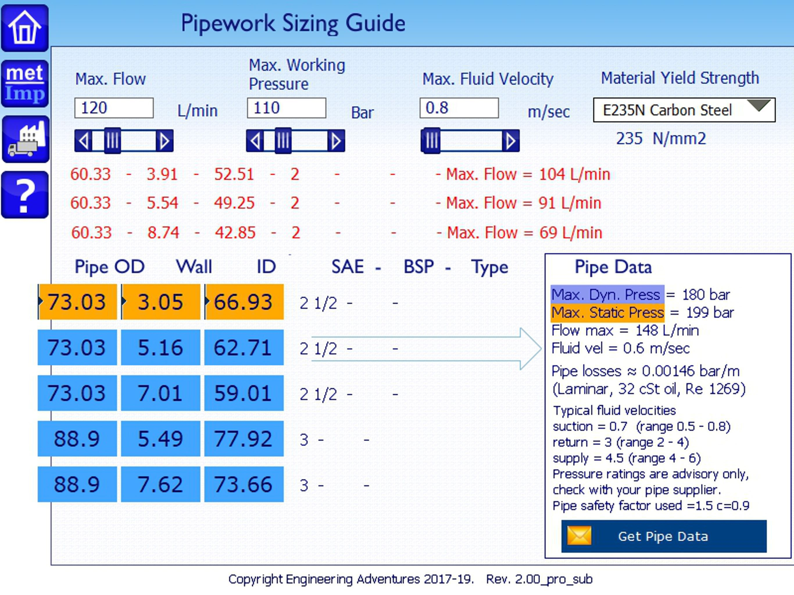 Hydraulic Training Calculators screenshot 15