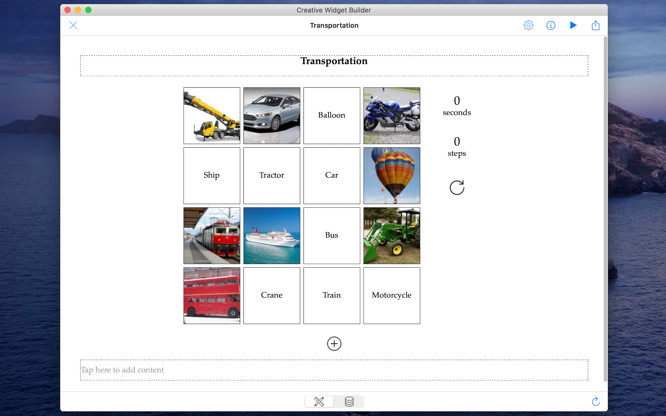Creative Widget Builder