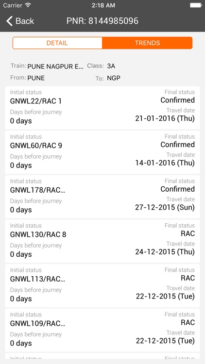 Trainman PNR Status Prediction screenshot-4