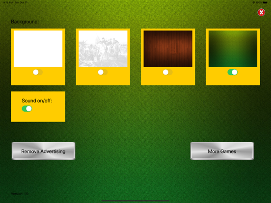 Napoleon Patience iPad screenshot