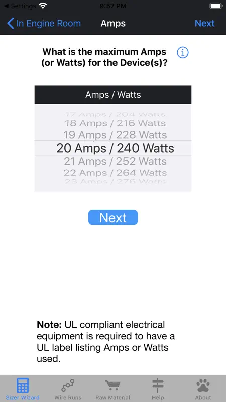 DC Wire Sizer screenshot 9 of 10
