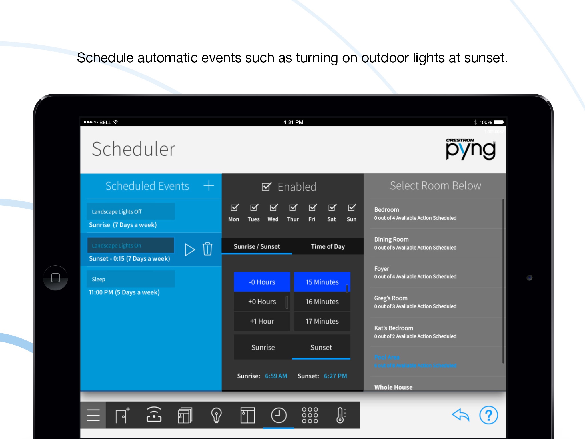 Crestron Pyng for iPad screenshot 4