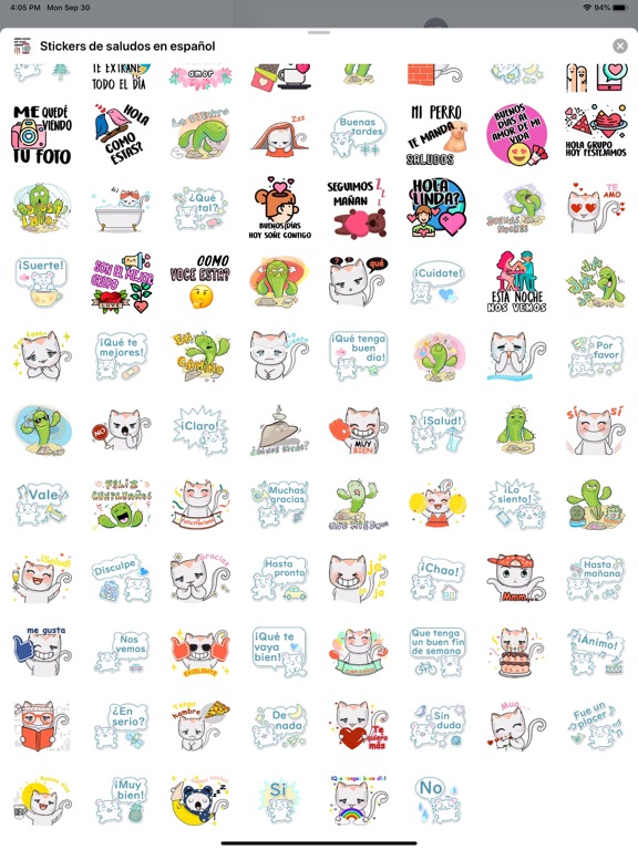 Screenshot #5 pour Stickers de saludos en español