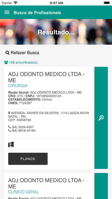 App screenshot
