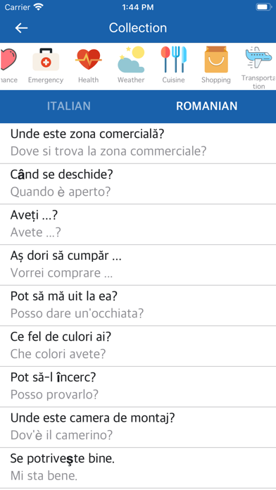 Screenshot #2 pour Italian Romanian Dictionary