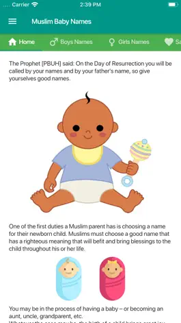Game screenshot Muslim Baby Names and Meaning mod apk