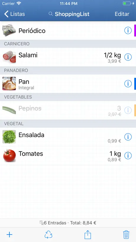 ShoppingList (Lista compra)