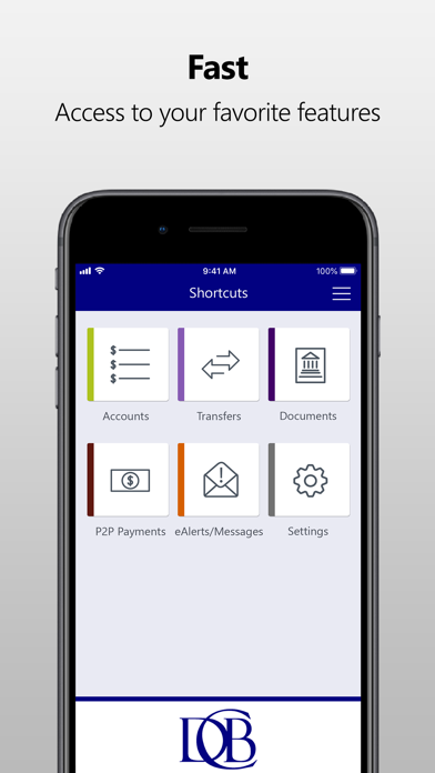 Dickinson County Bank Screenshot