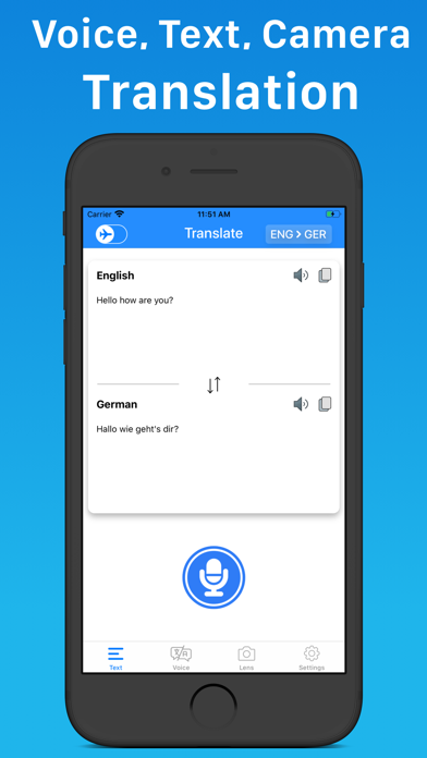 Screenshot #1 pour Translator - Offline & Voice