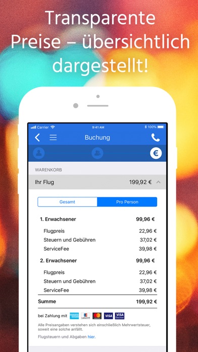 Fluege.de – günstig buchen Screenshot